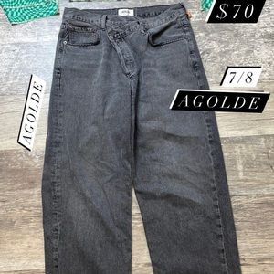 Cross Cross waist AGOLDE jeans, fits size 7/8